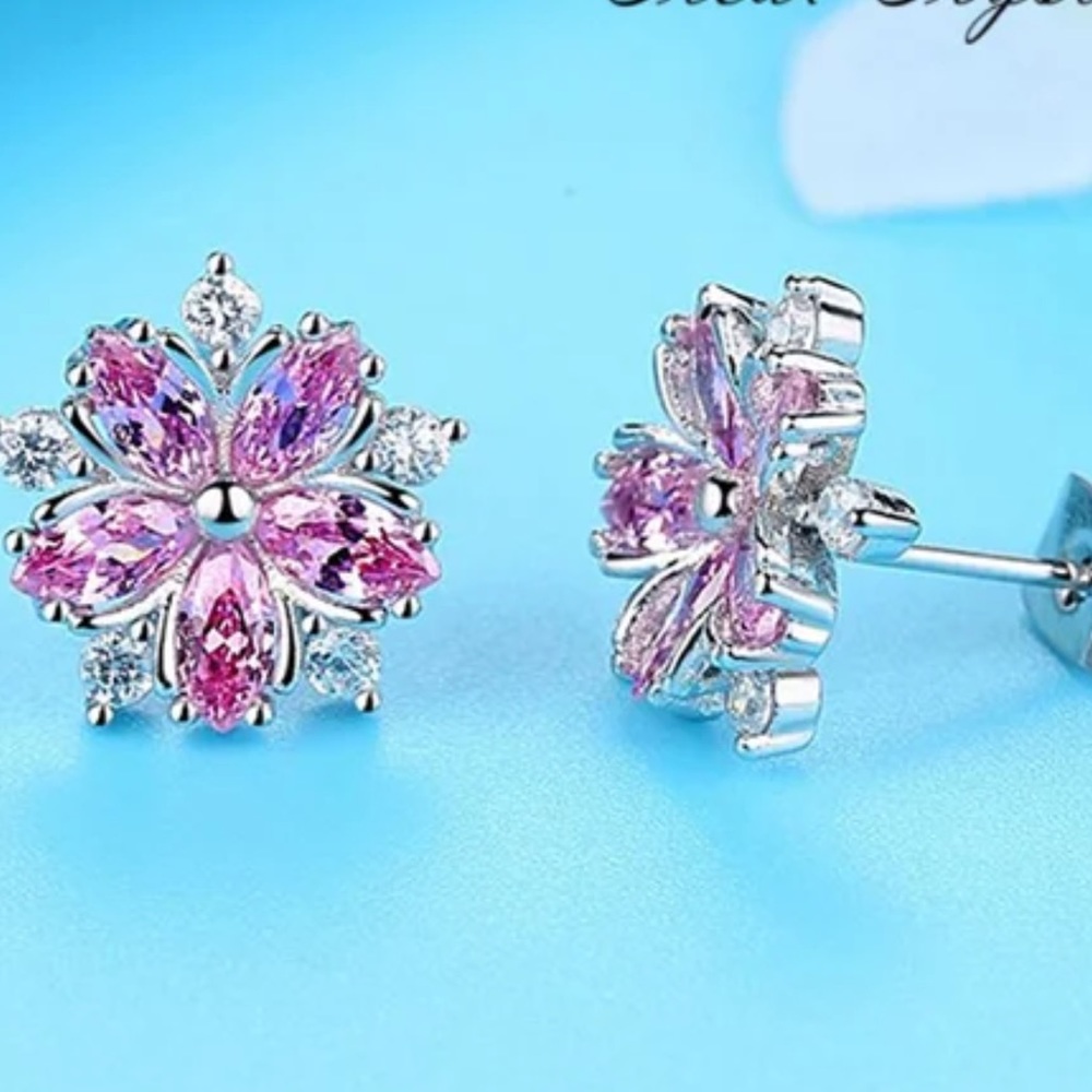 🎁🌺 Women’s Pink CZ Earrings ❗️❗️🌺🎁